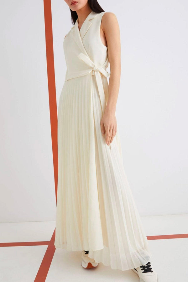 Abito lungo bianco donna Marella 365 Statua MARELLA Colzani