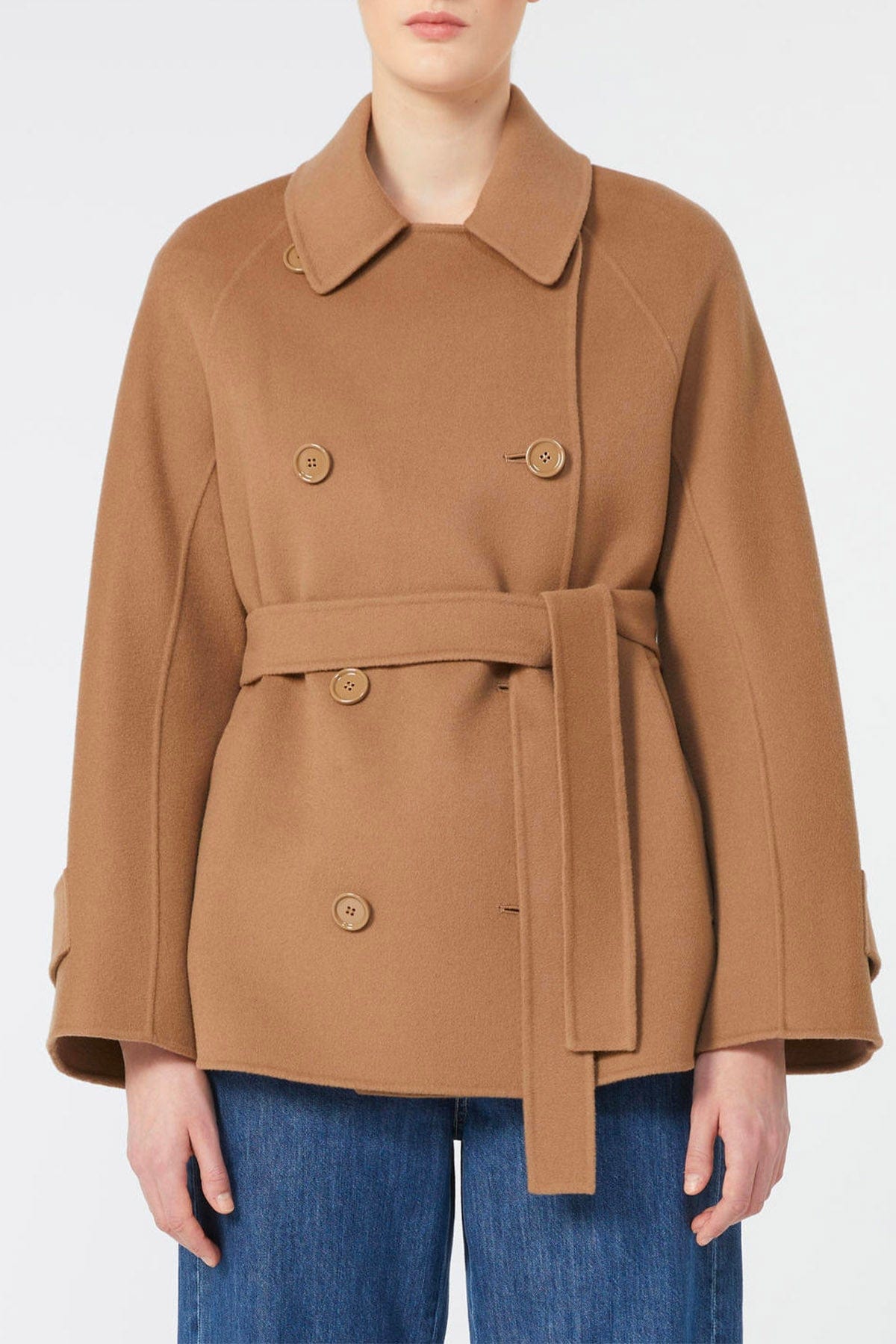 MAXMARA'S BRANDS GIACCONE  CAMMELLO / 34 Giaccone doppiopetto in lana donna 'S Max Mara Louis