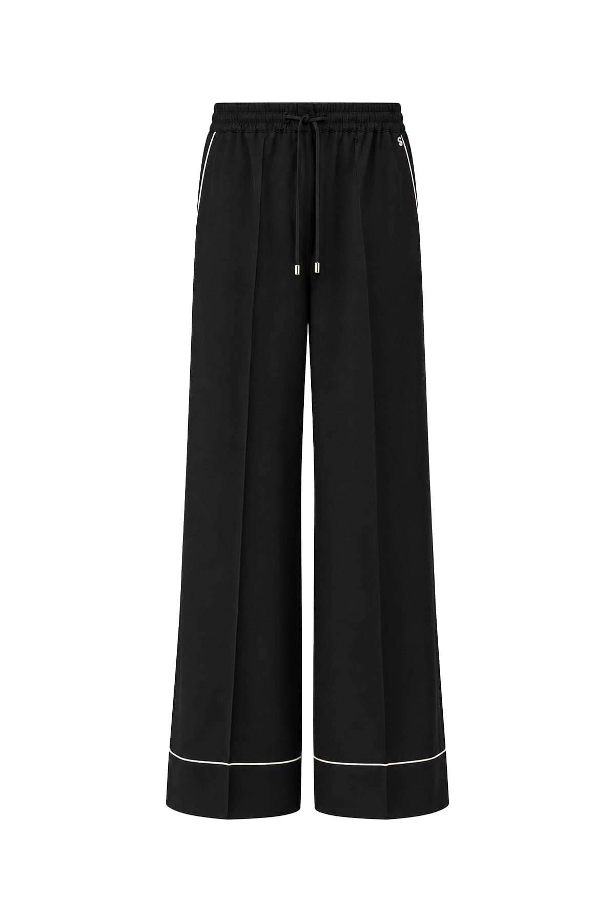 Pantaloni fluidi donna in lana Sportmax Spxbuona