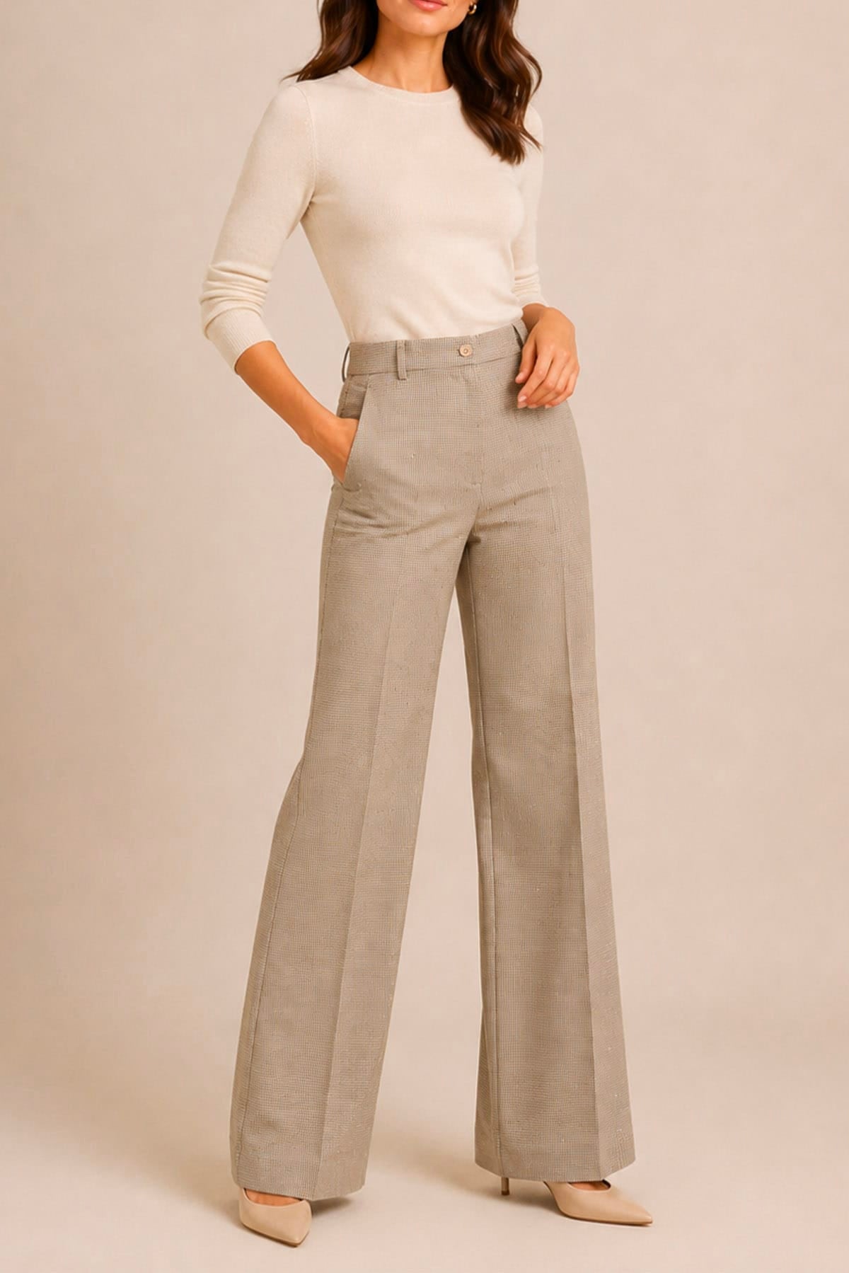 Pantaloni pied a pule donna Parosh D230777