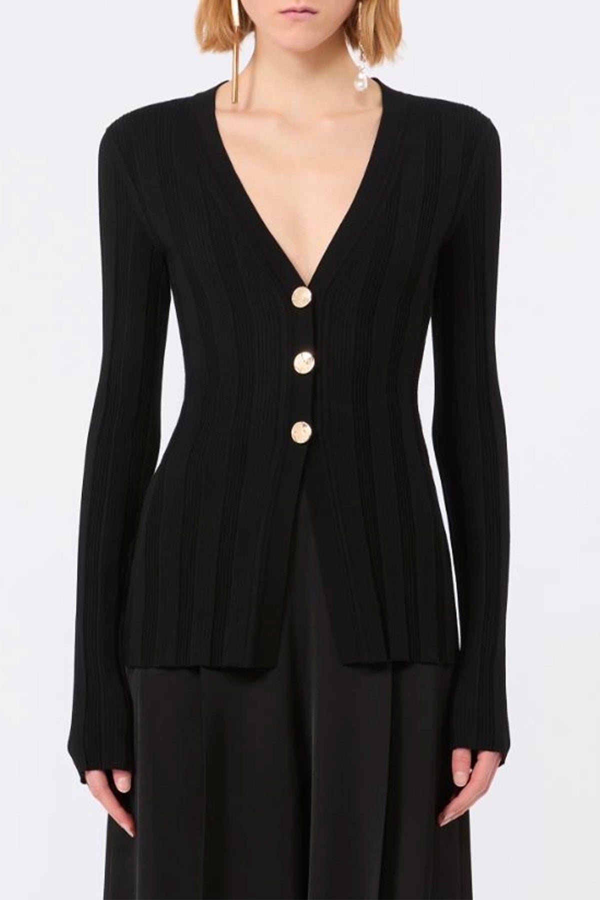 Cardigan nero donna Sportmax Spxlaser