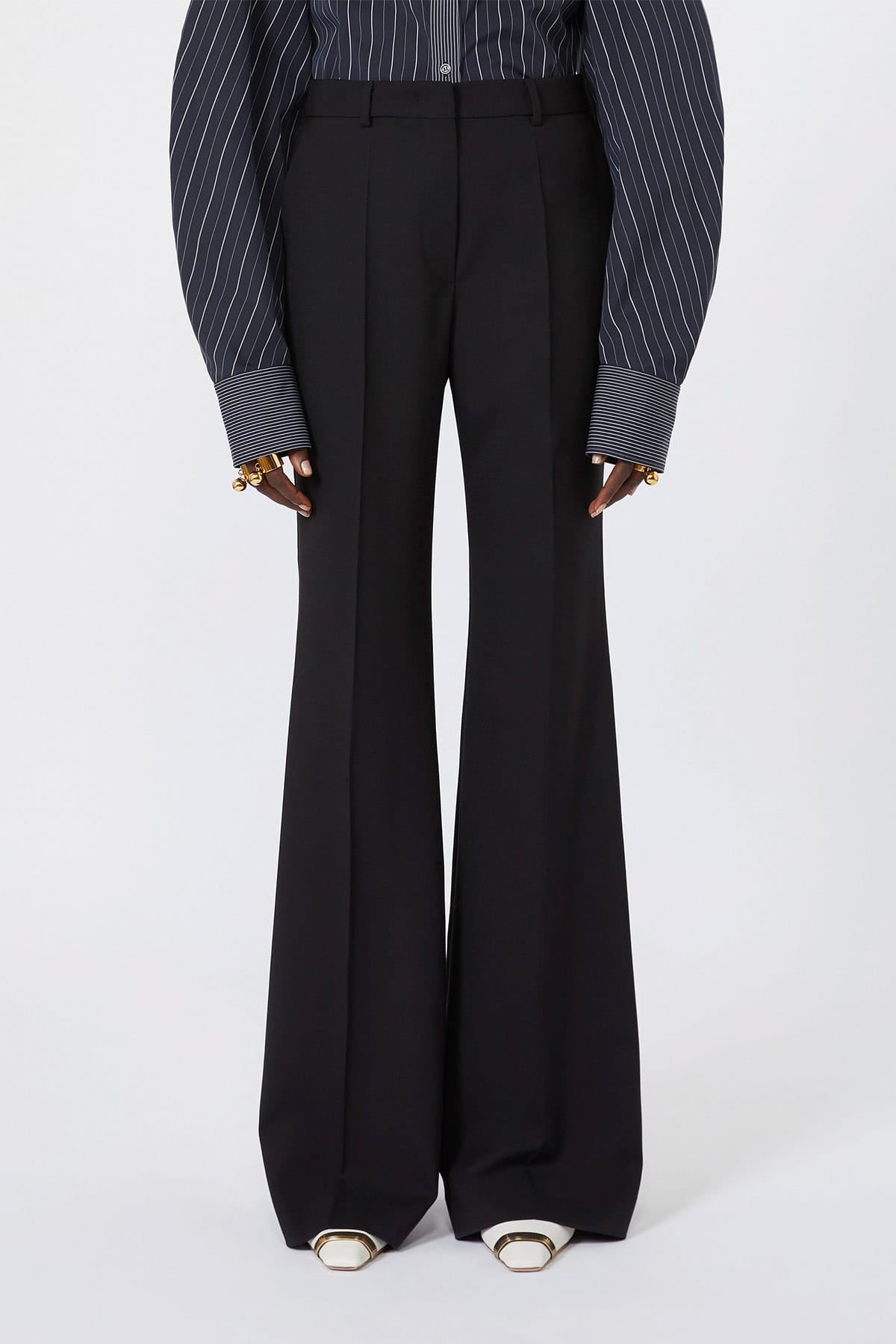 Pantaloni neri a zampa donna Sportmax Spxmodico4