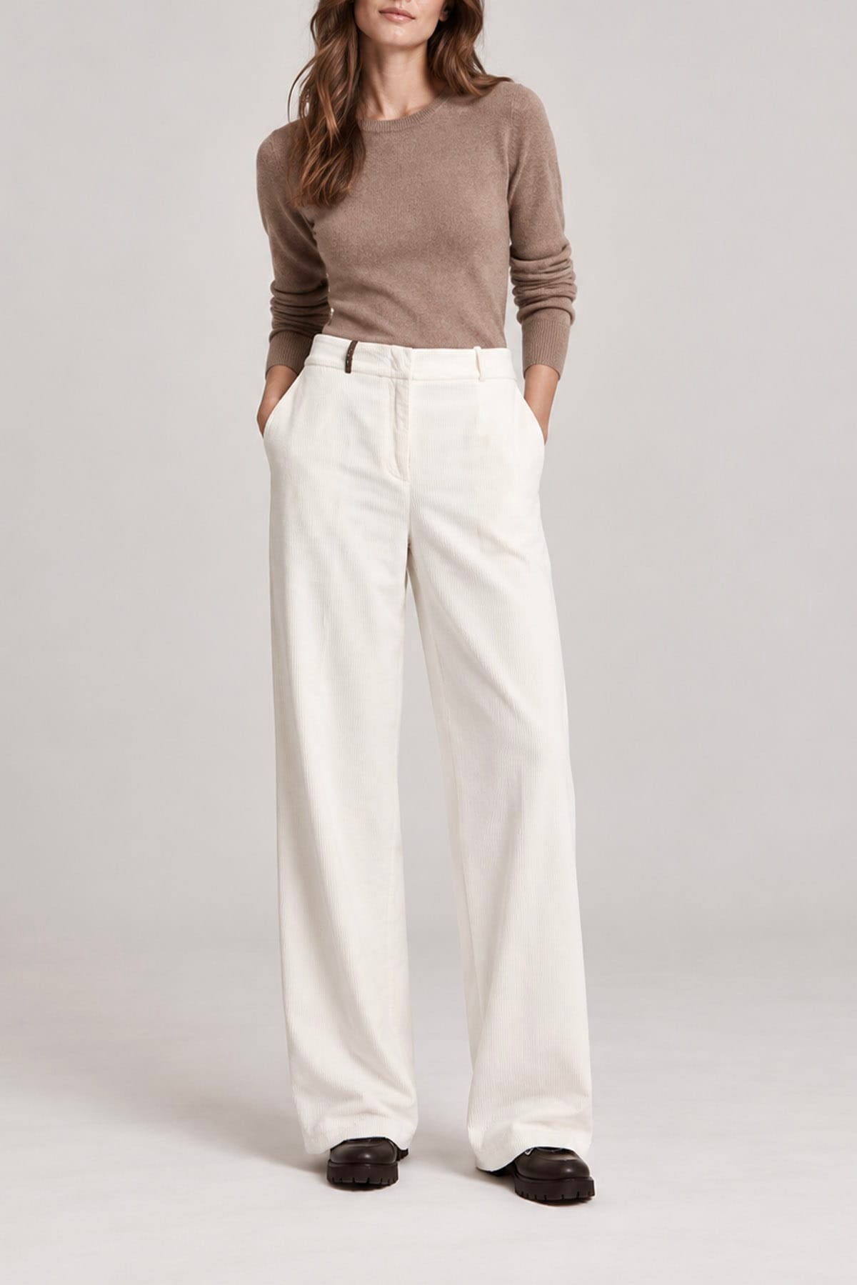 PESERICO PANTALONE LUNGO  Pantaloni in velluto donna Peserico P04835T3