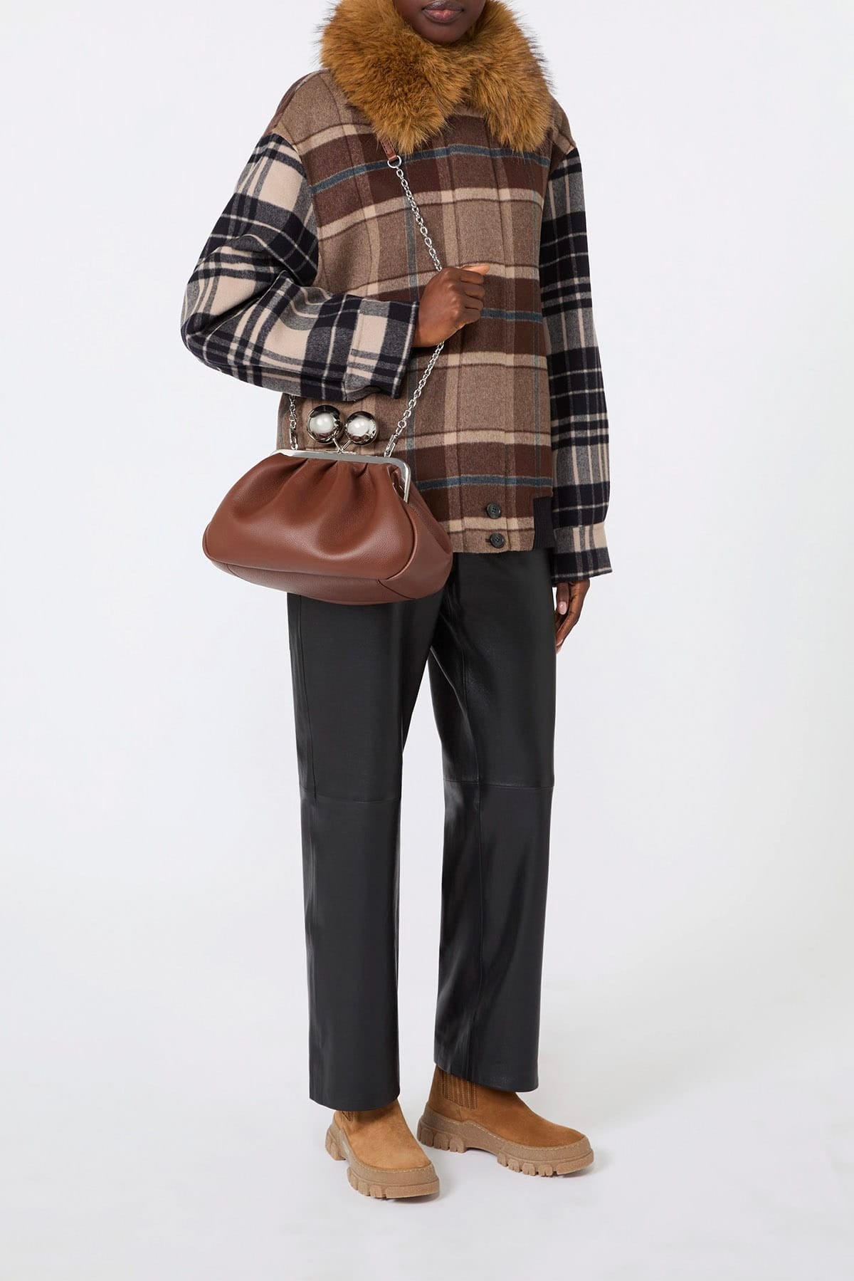 MAXMARA'S BRANDS BORSA  Borsa Pasticcino in cuoio Max Mara Weekend Wkacaro
