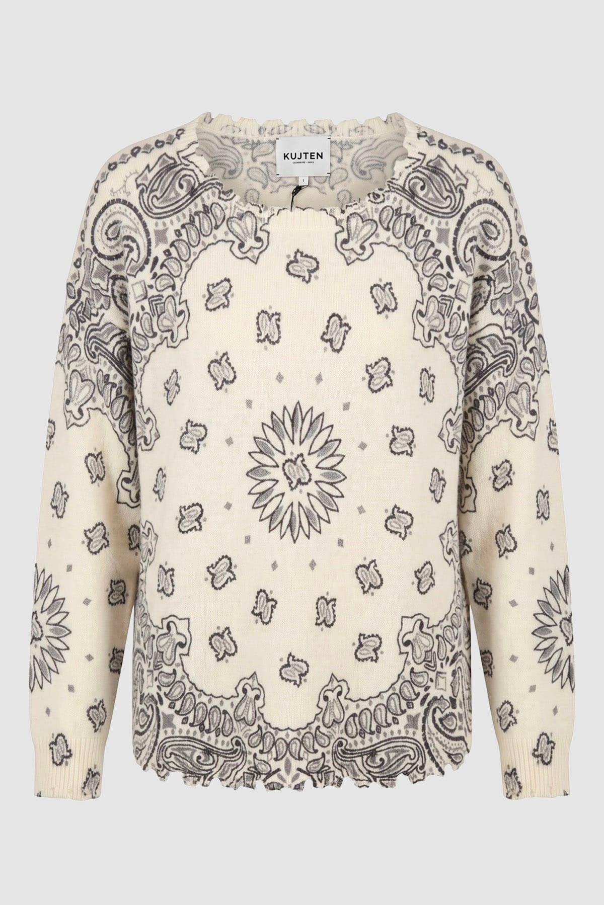 Maglia in cahmere donna Kujten Mela Bandana Bico