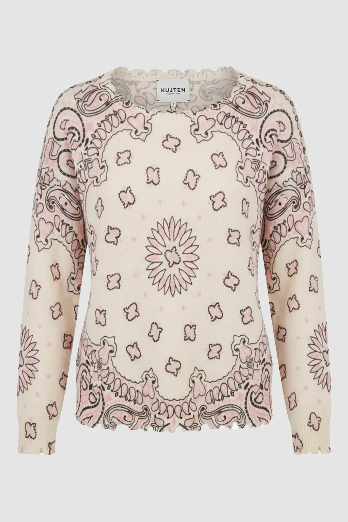 Maglia in cahmere donna Kujten Mela Bandana Bico