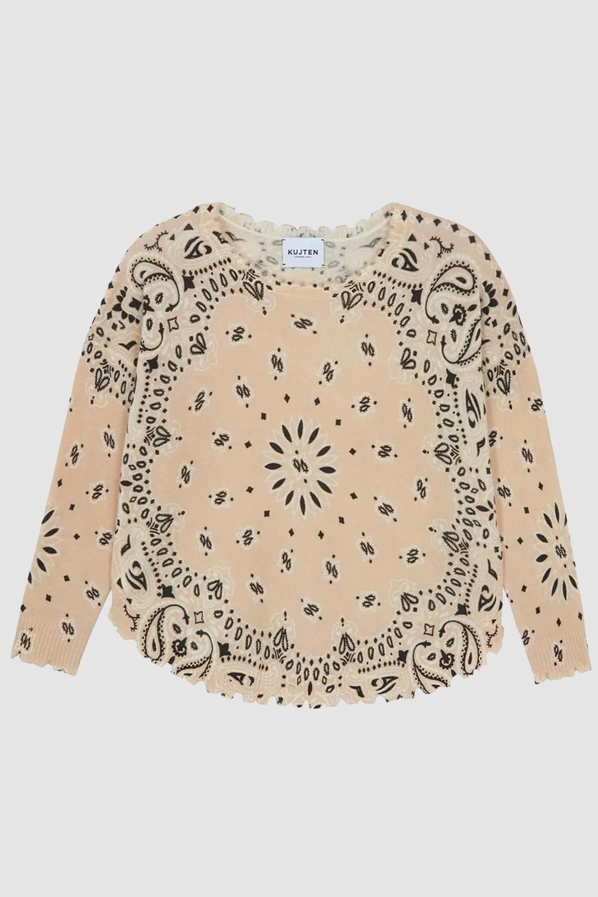 Maglia in cahmere donna Kujten Mela Bandana Bico