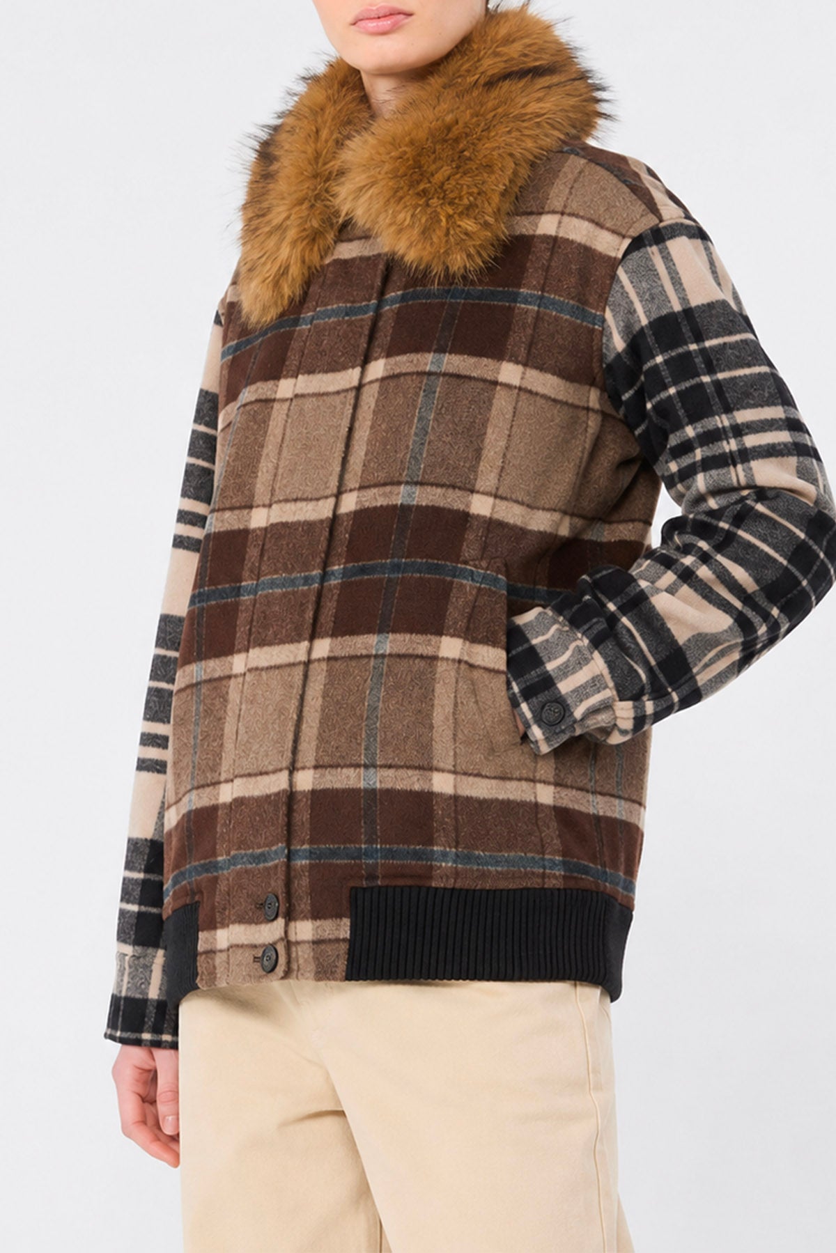 Giaccone fantasia check donna Max Mara Weekend Wkddivina
