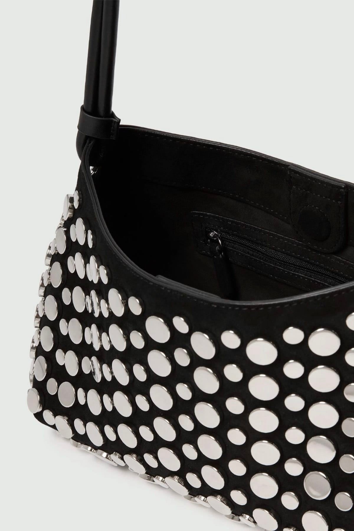 Borsa in camoscio vegano donna Marella Mllnero