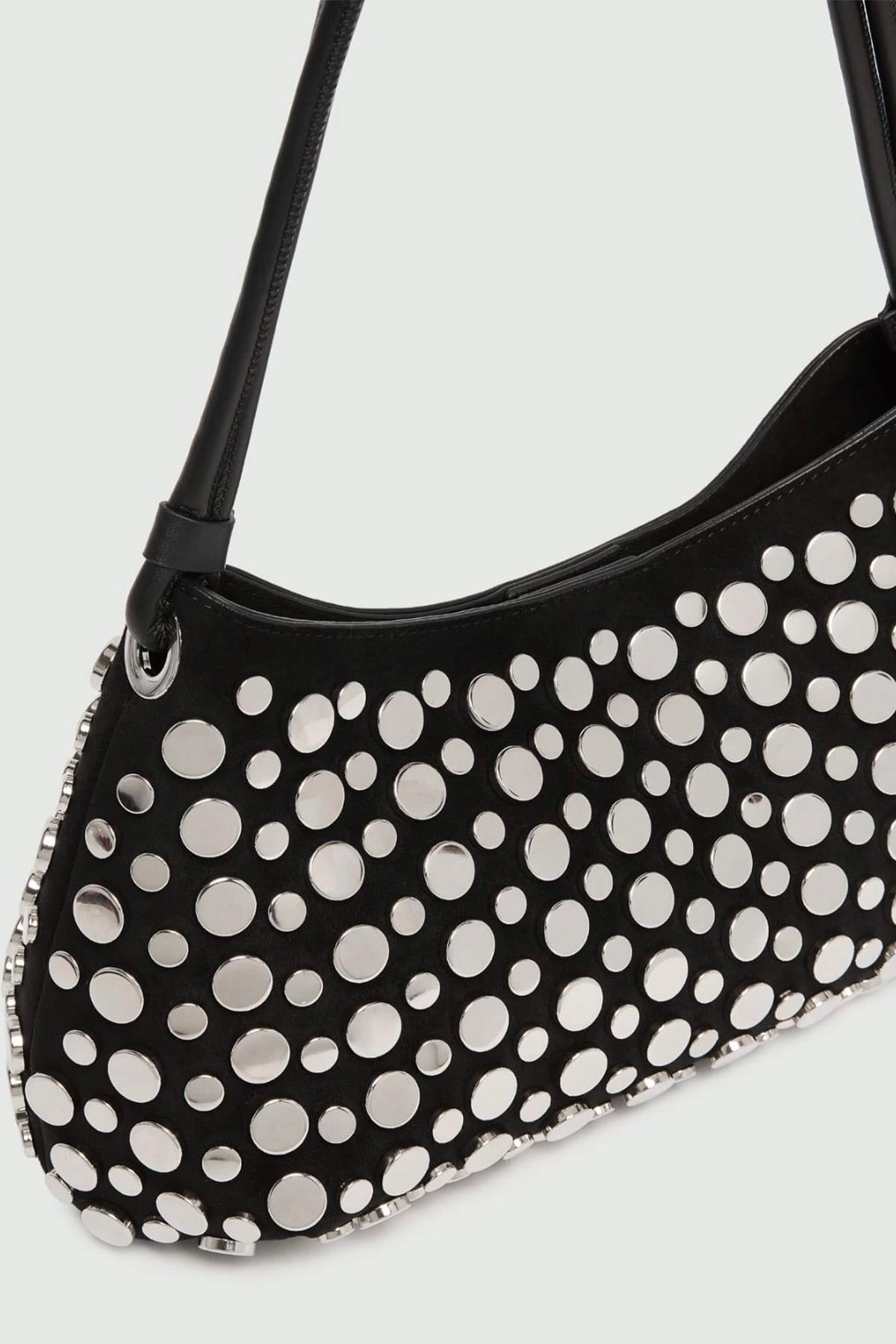 Borsa in camoscio vegano donna Marella Mllnero