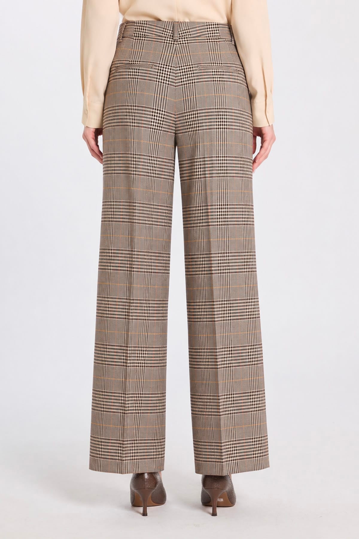 MARELLA PANTALONE LUNGO  Pantaloni donna Marella check Mllcanapa