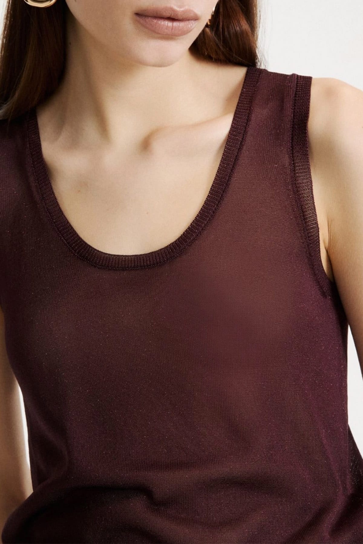 Top donna Marella bordeaux Mlsprugna