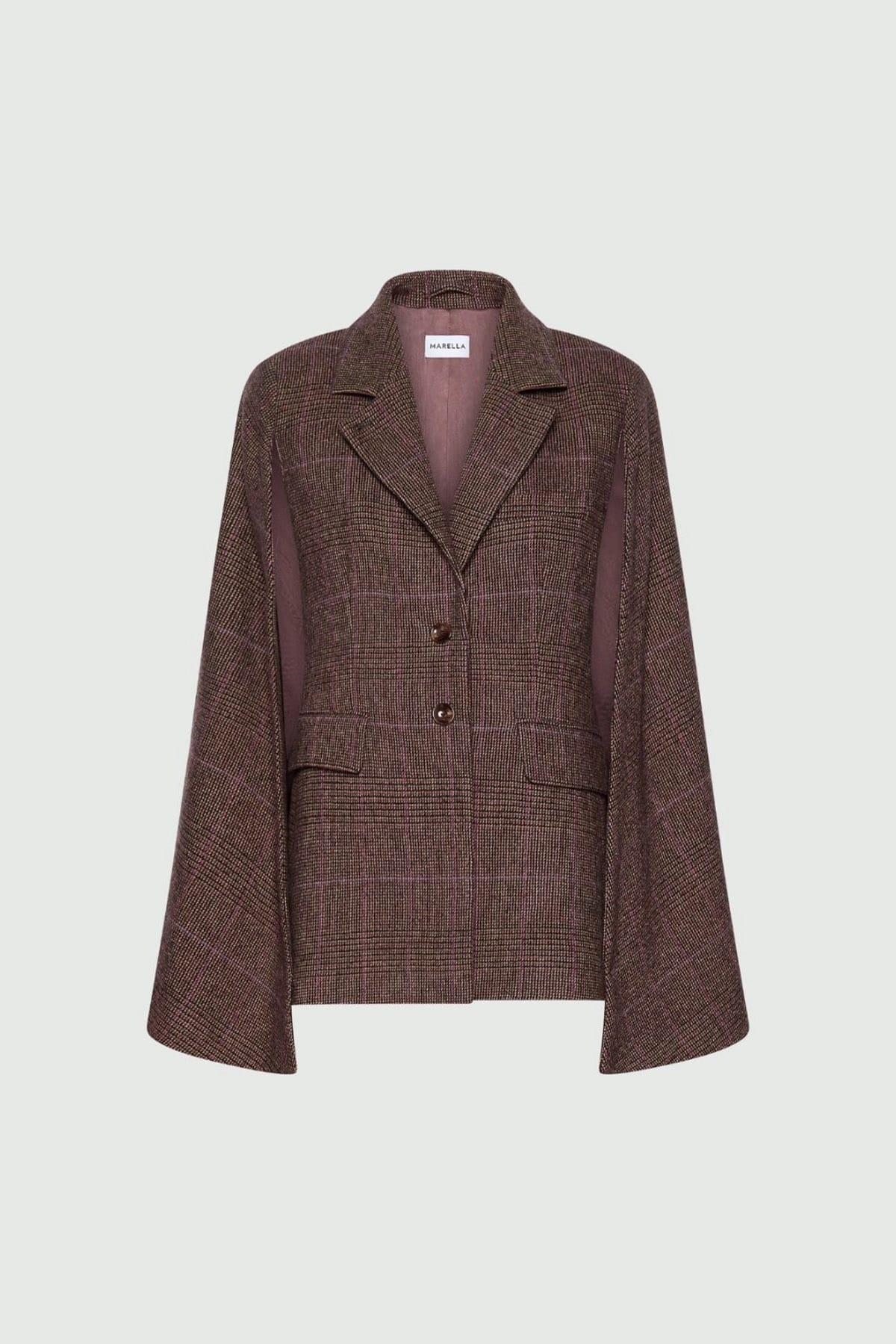 Giaccone donna Marrone check Marella Mllidoneo