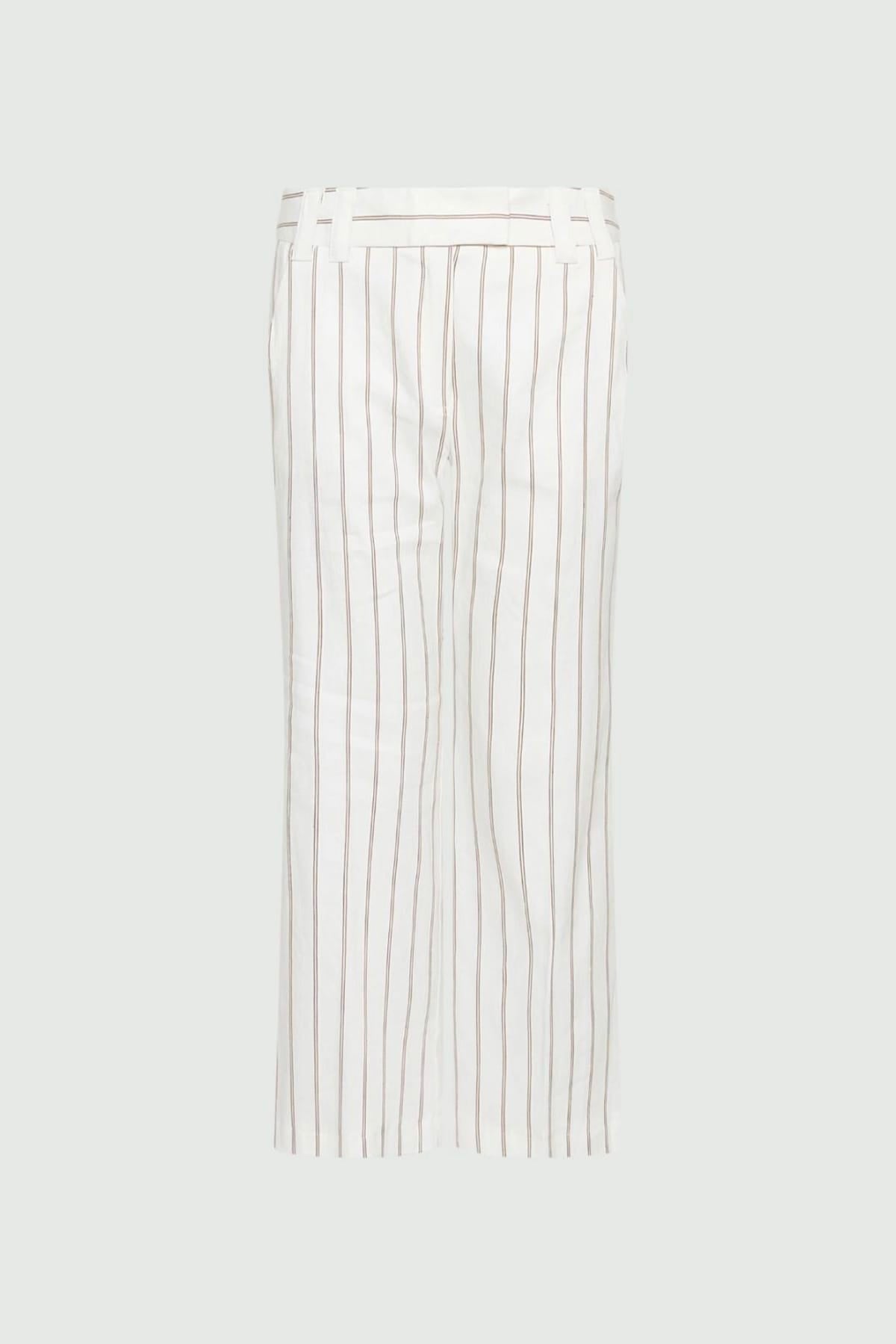 MARELLA PANTALONE LUNGO  BIANCO GESSATO / 34 Pantaloni donna marella Gessati Mllfebo