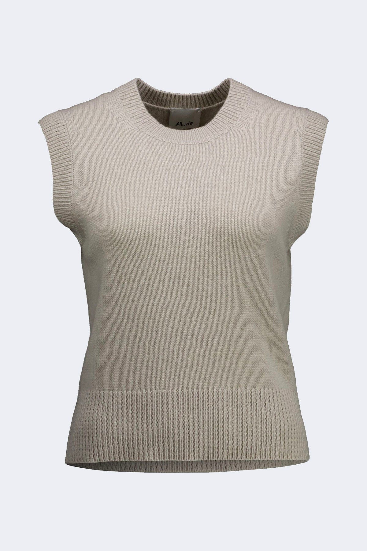 ALLUDE GILET  PANNA / XS Gilet in cashmire donna girocollo Allude