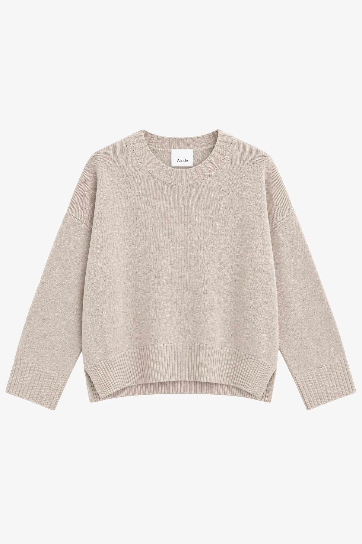 ALLUDE MAGLIA-CANOTTIERA-TOP  GRIGIO CHIARO / XXS Maglia in cashmere donna Allude 265/11151