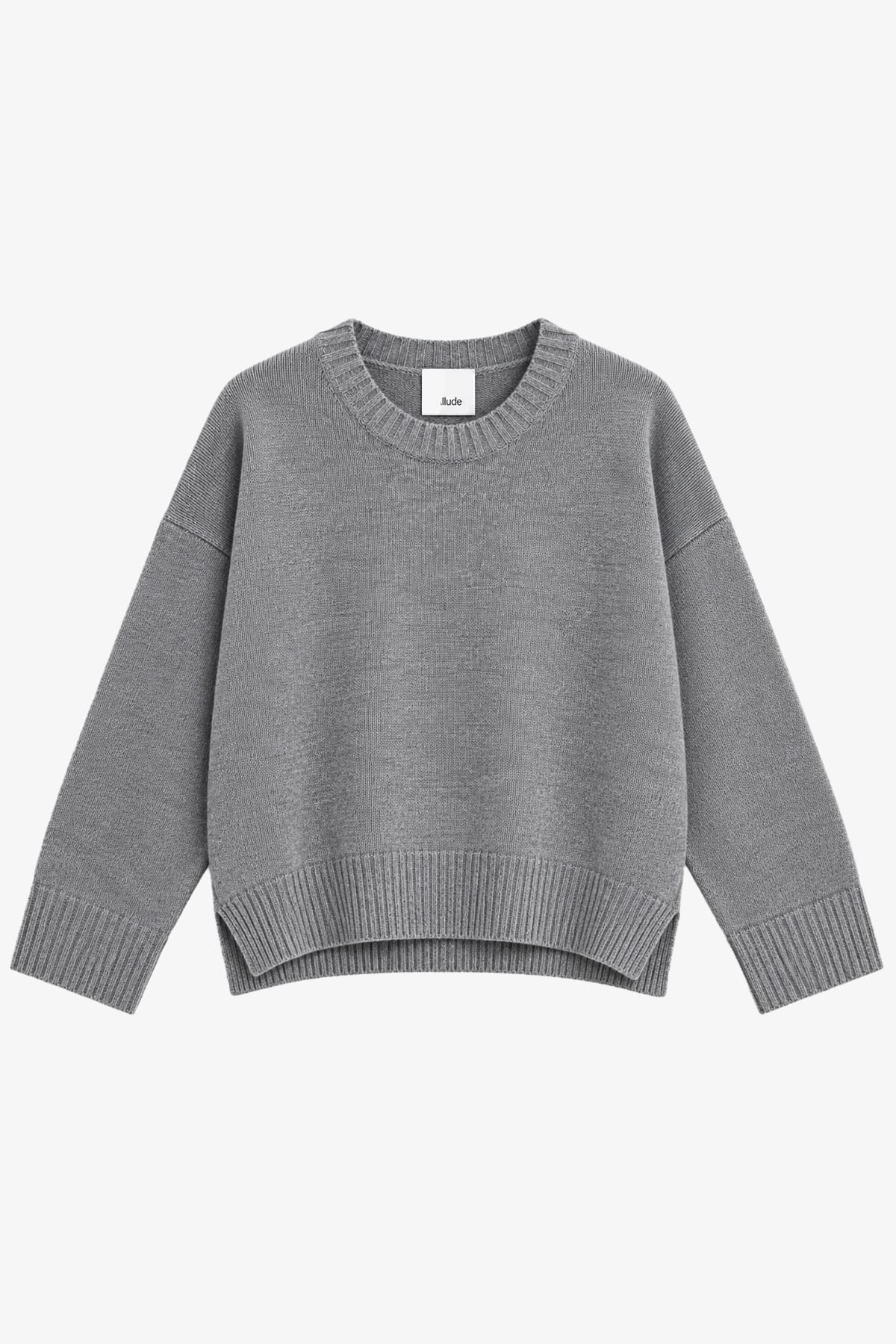 ALLUDE MAGLIA-CANOTTIERA-TOP  GRIGIO CHIARO / XXS Maglia in cashmere donna Allude 265/11151