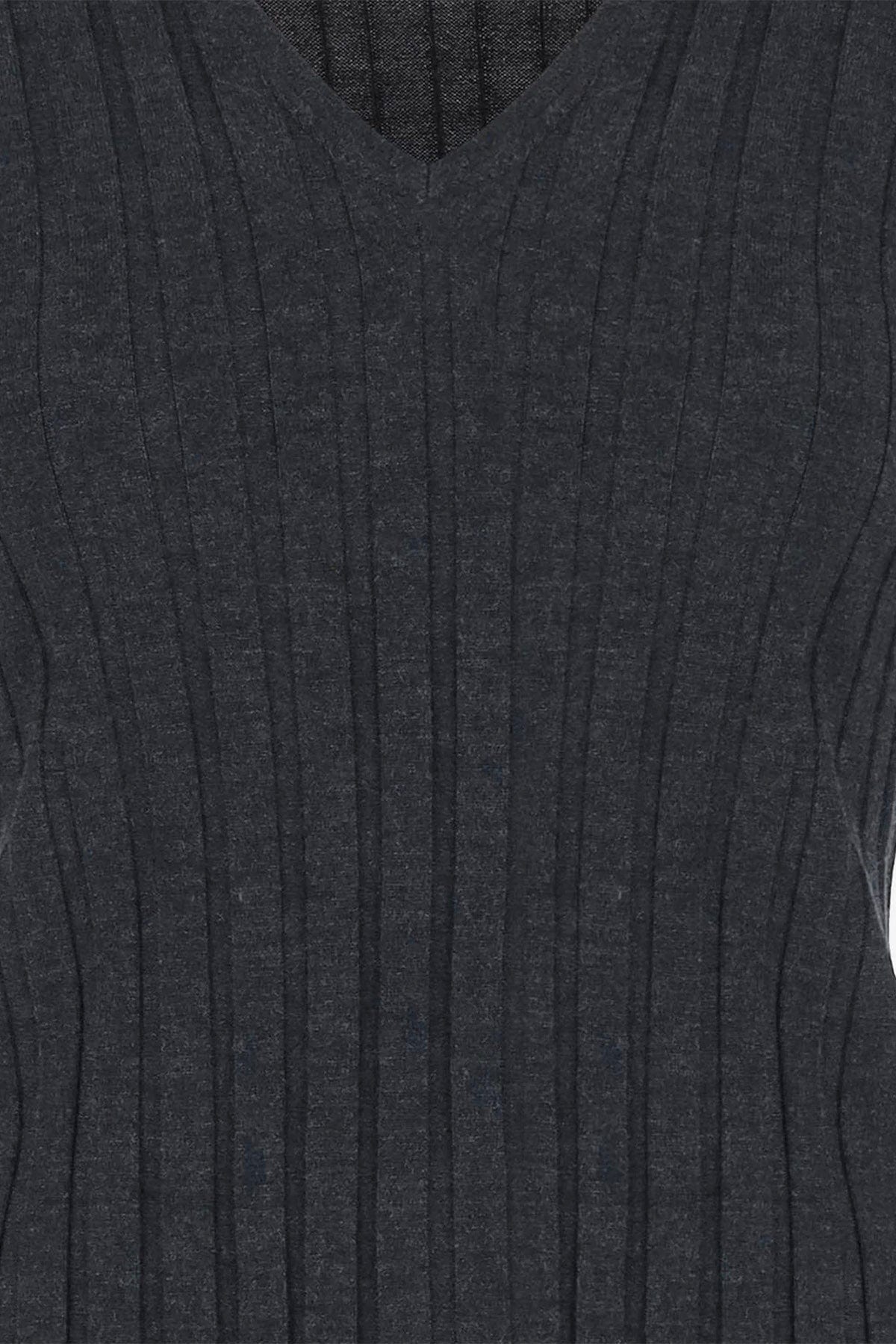 ALLUDE MAGLIA-CANOTTIERA-TOP  Maglia a coste donna Allude