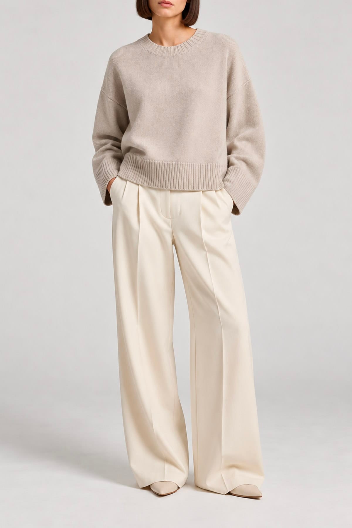 ALLUDE MAGLIA-CANOTTIERA-TOP  Maglia in cashmere donna Allude 265/11151