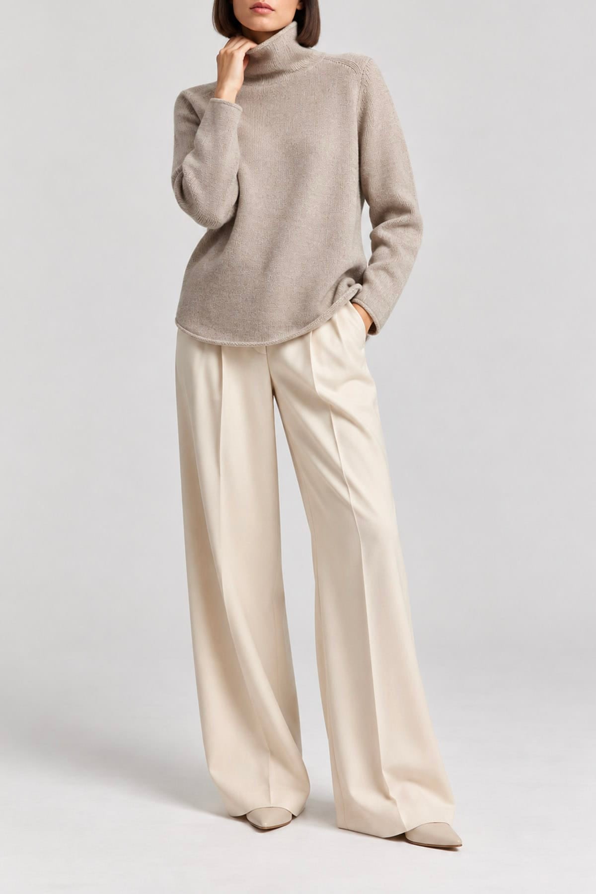ALLUDE MAGLIA-CANOTTIERA-TOP  Maglia in cashmere donna Allude 265/11184