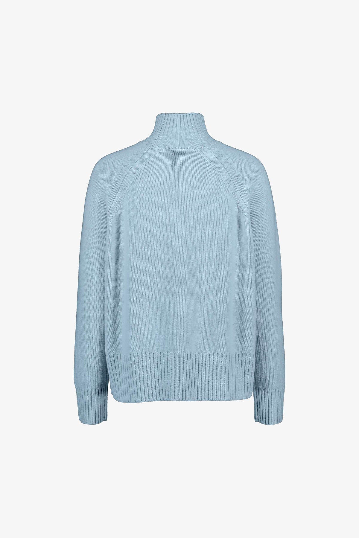 ALLUDE MAGLIA-CANOTTIERA-TOP  AZZURRO / XS Maglia Misto Cashmere Donna Allude 17641