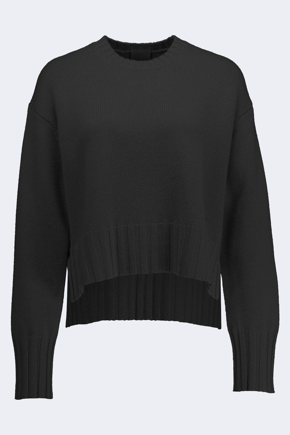 ALLUDE MAGLIA-CANOTTIERA-TOP  NERO / XS Maglione in lana e cashmire nero donna Allude