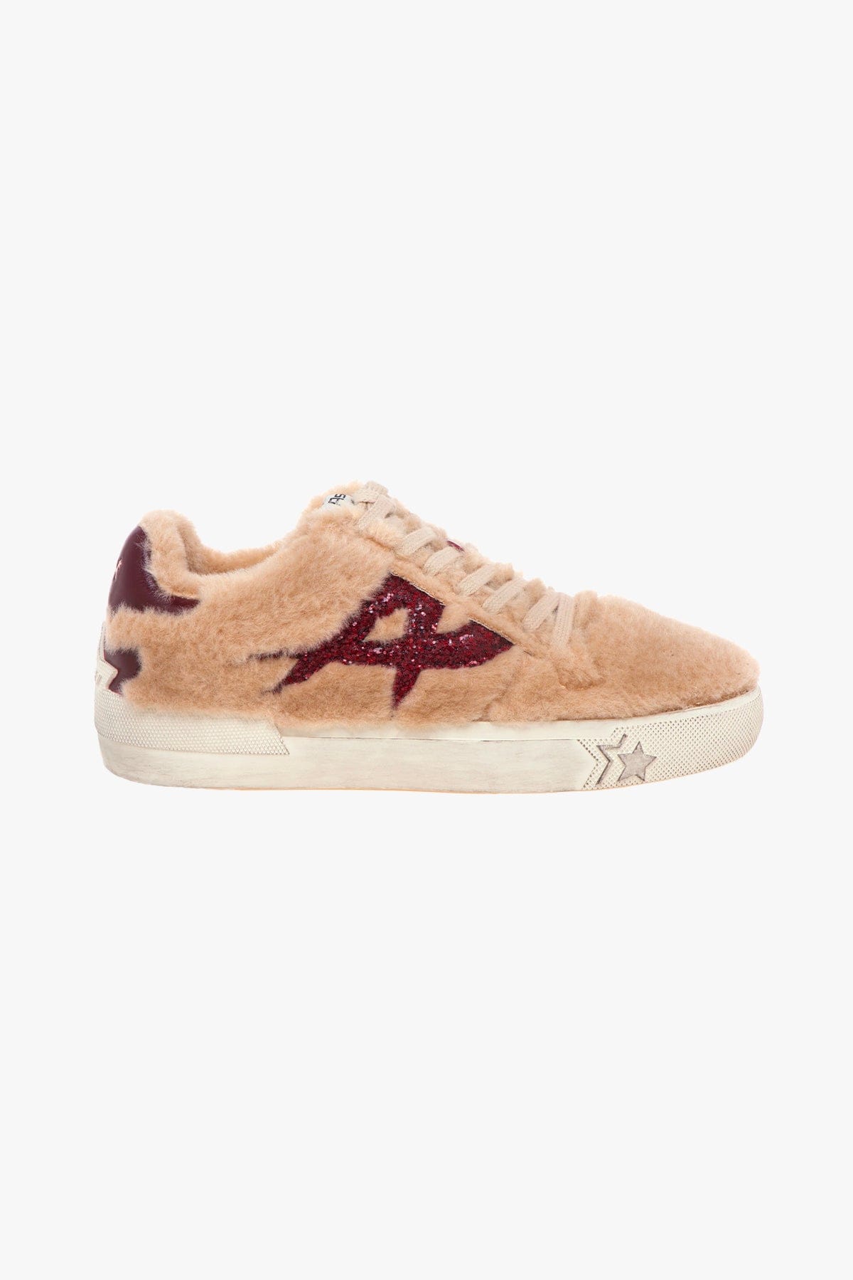 ASH CALZATURE  CARAMELLO / BORDEAUX / 35 Sneakers donna in ecofur caramello Ash Malibufur01