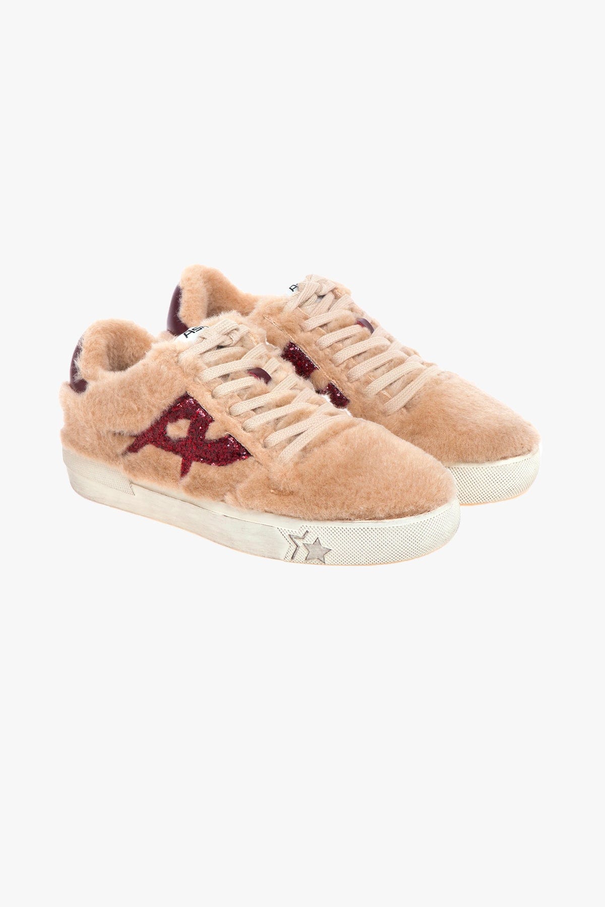 ASH CALZATURE  Sneakers donna in ecofur caramello Ash Malibufur01