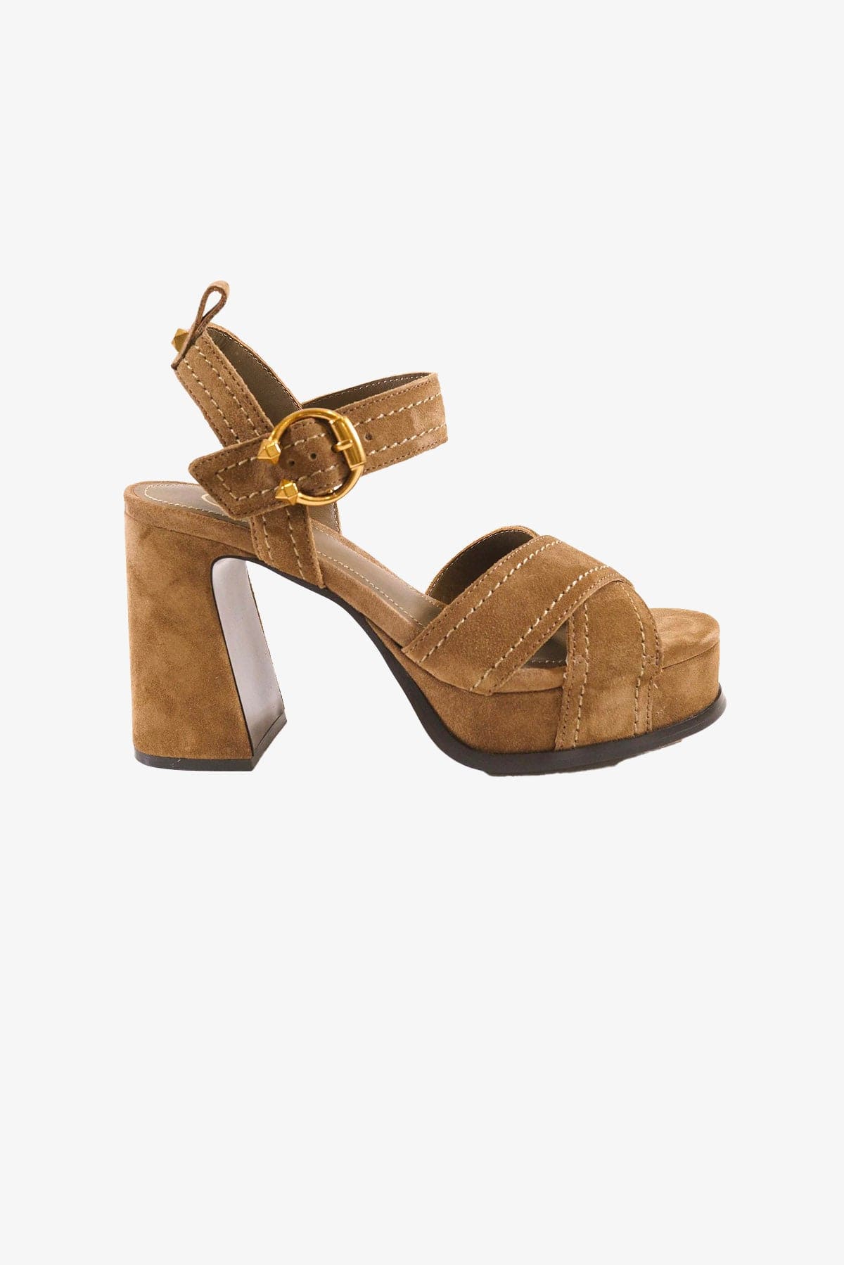 ASH CALZATURE  SUEDE NOCCIOLA / 35 Platform Shoes Nocciola Suede Ash Melany