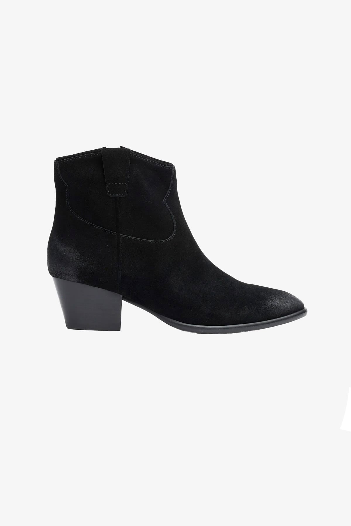 ASH SNEAKERS SUEDE VELOURS BLACK / 35 Stivali bassi donna Ash in suede nero Fame