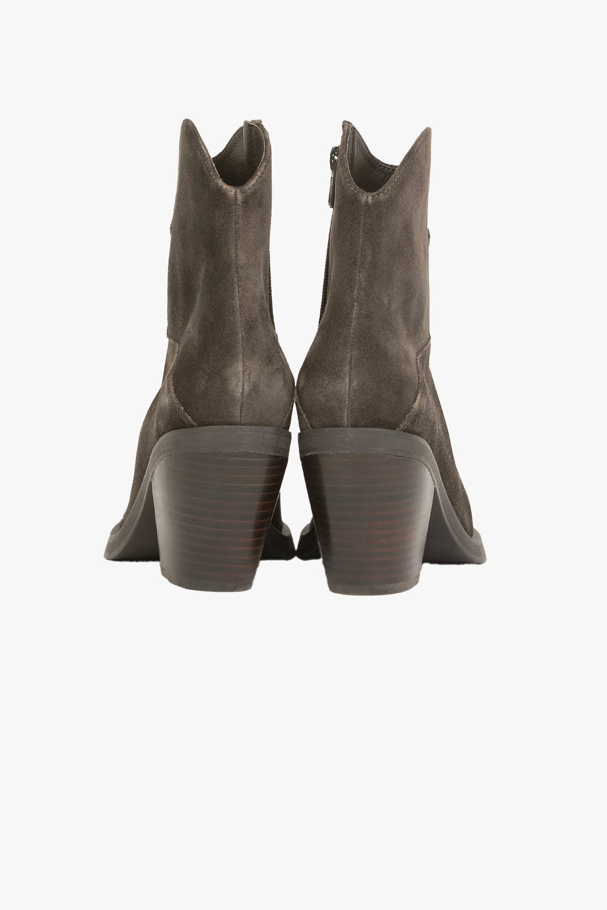 ASH STIVALI - STIVALETTI  VERDE OLIVA / 35 Stivaletto in suede donna Ash Judy02