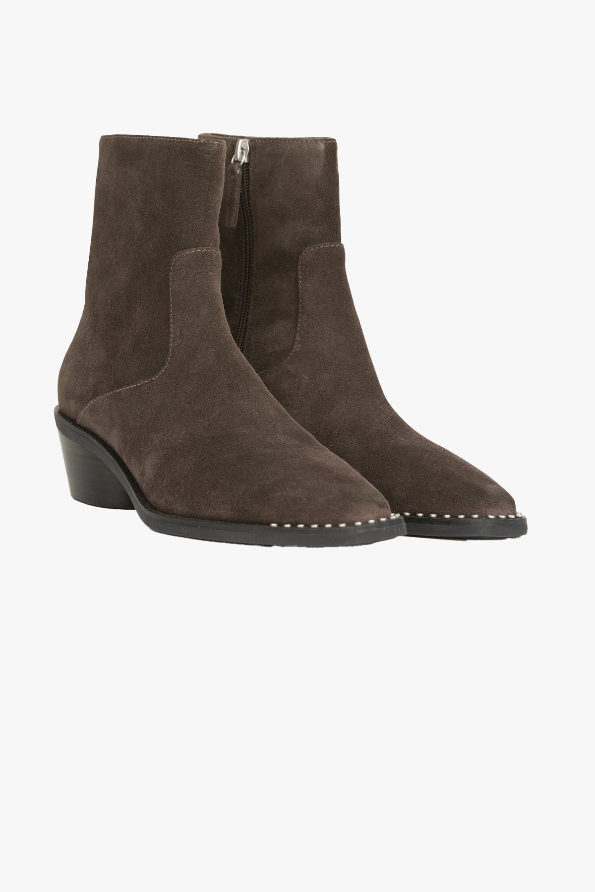 ASH STIVALI - STIVALETTI  Stivaletto in suede verde oliva donna Ash Hasley03