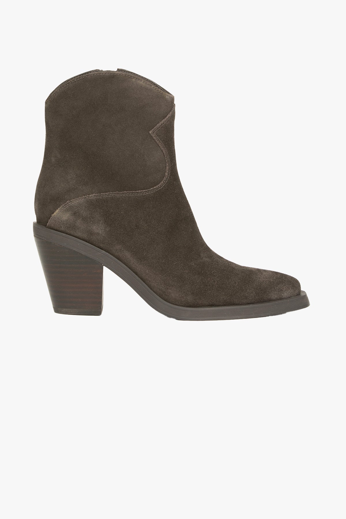 ASH STIVALI - STIVALETTI  VERDE OLIVA / 35 Stivaletto in suede donna Ash Judy02