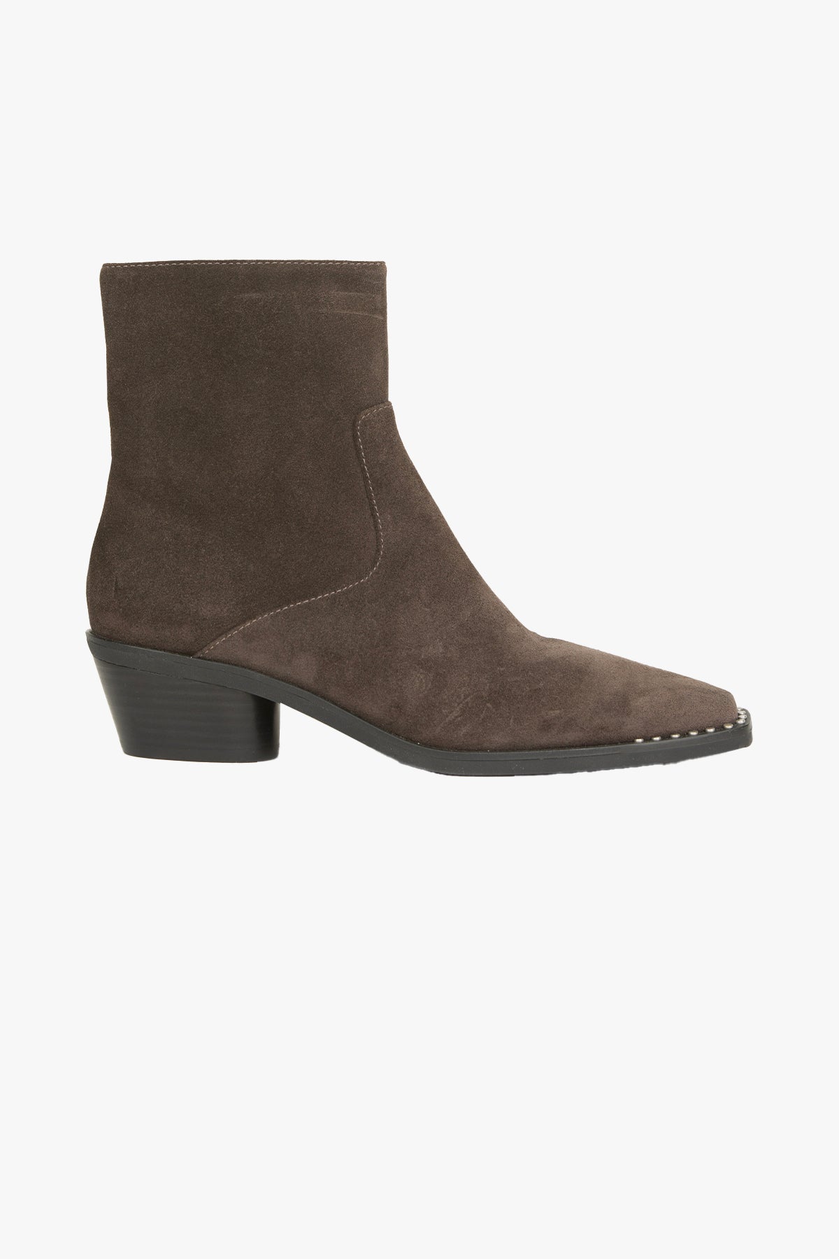 ASH STIVALI - STIVALETTI  VERDE OLIVA / 35 Stivaletto in suede verde oliva donna Ash Hasley03