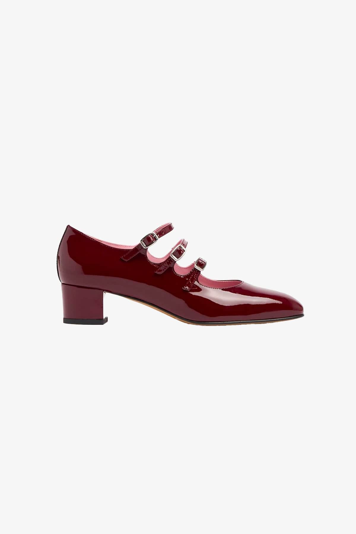 CAREL CALZATURE  BORDEAUX VERNICE / 34 Scarpa Mary Jane in Vernice Donna Bordeaux