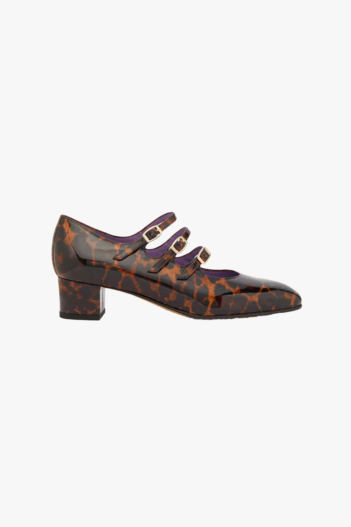 CAREL CALZATURE  LEOPARDATO / 34 Mary Jane leopardata Carell Kina 22