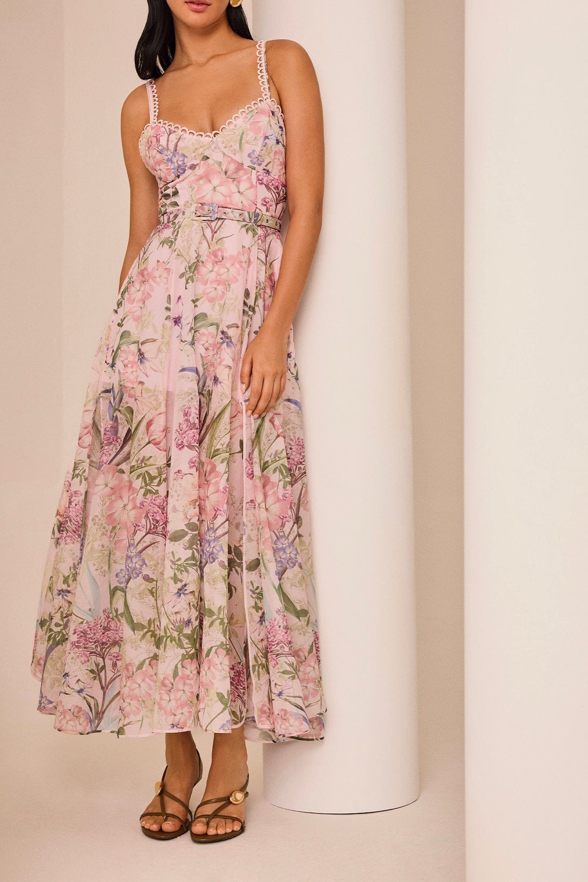 CHARO RUIZ ABITO  ROSA BOTANICO / XXS Long dress Iraso Charo Ruiz