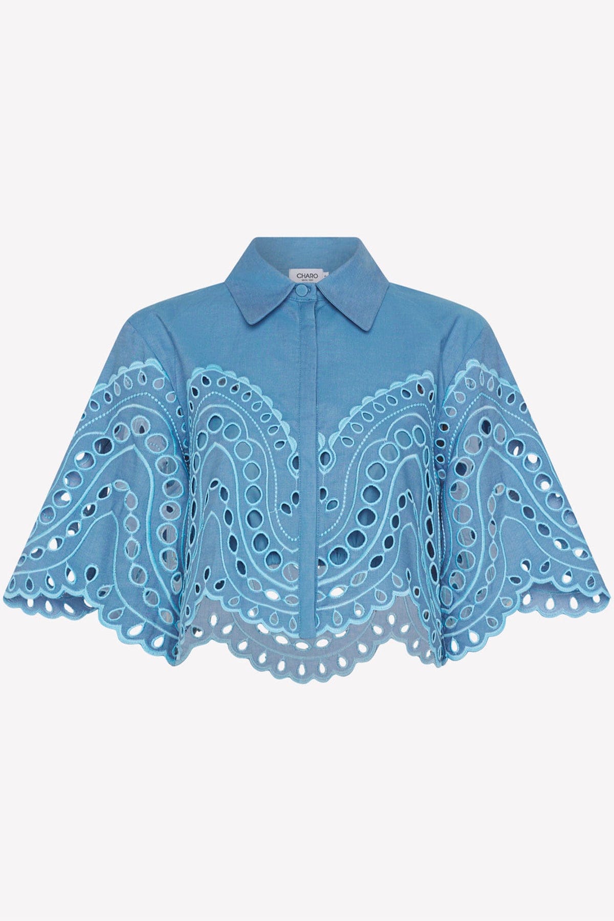 CHARO RUIZ BLUSA AZZURRO SEALACE / XXS Blouse storm Charo Ruiz Ibiza