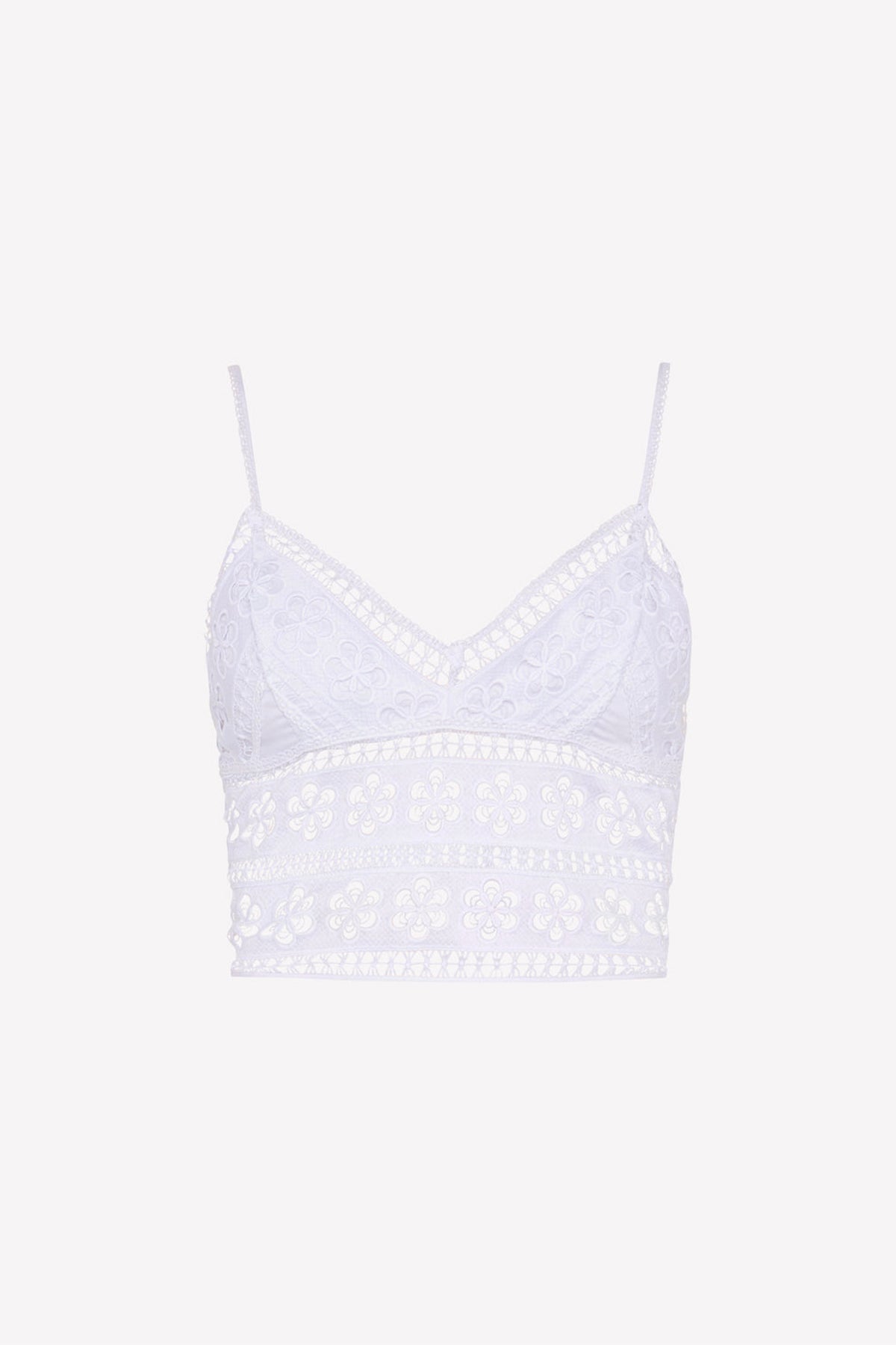 CHARO RUIZ TOP-CANOTTIERA IN TES.  BIANCO / XXS Top Melie Charo Ruiz Ibiza