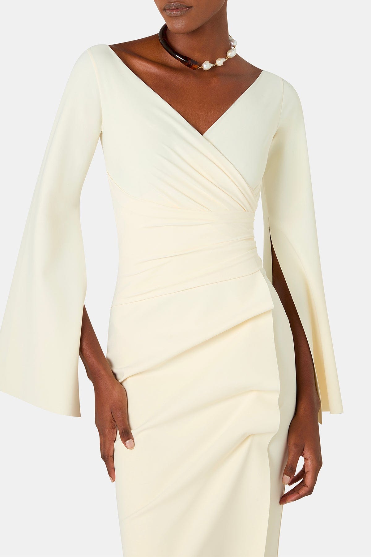 CHIARA BONI ABITO  CREMA / 36 Abito elegante crema donna Chiara Boni Isoshi