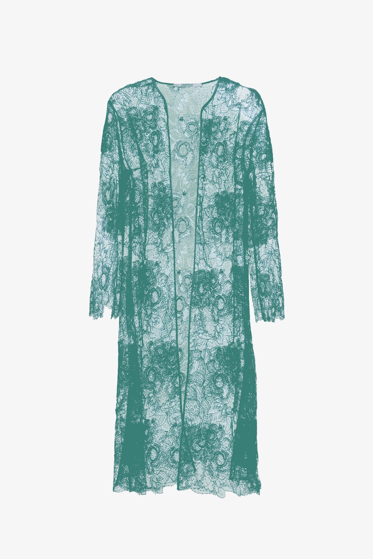 DESANTIS SOPRABITO-IMPERMEABILE  VERDE / 36 Spolverino ricamato donna De Santis SP 919