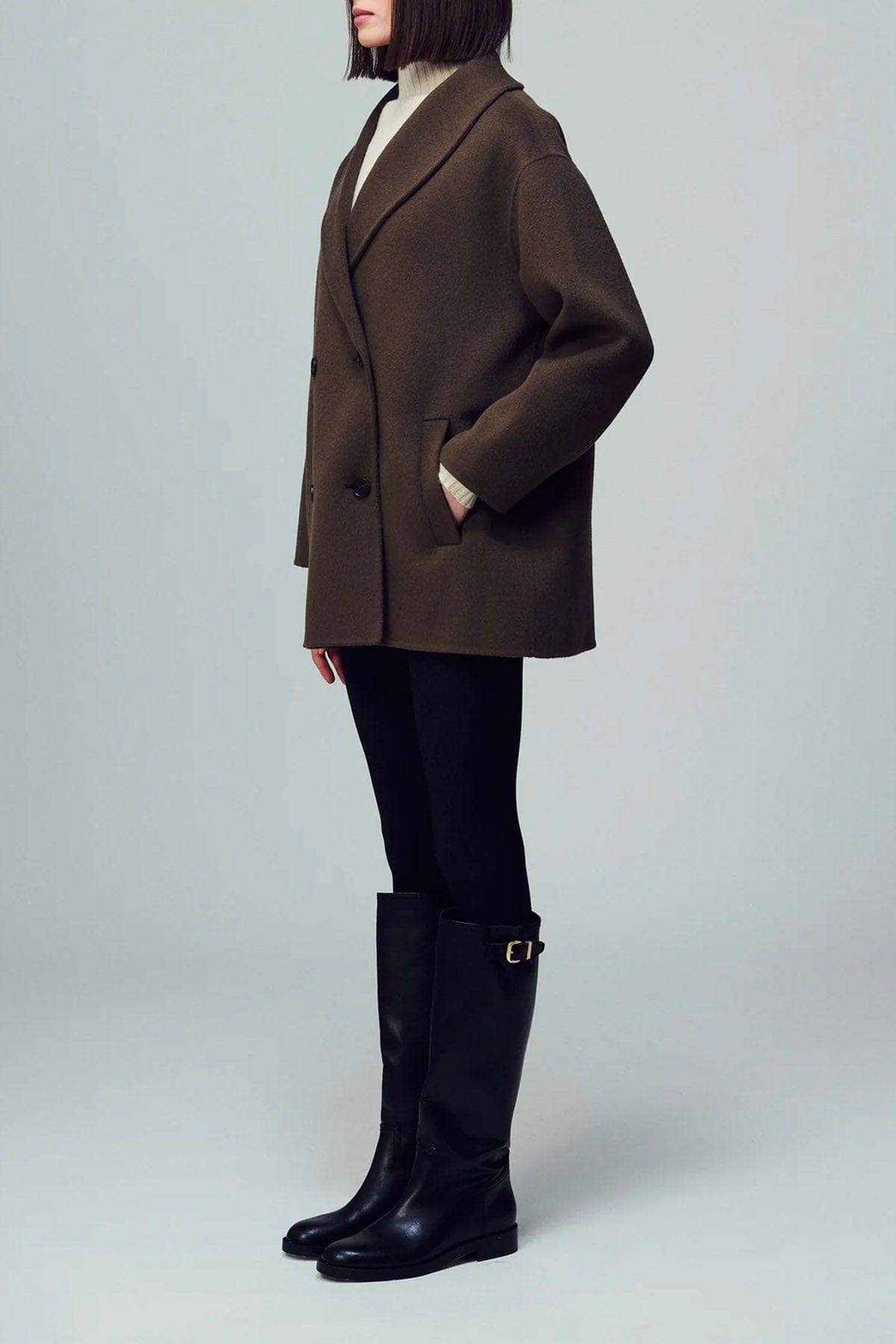 DYNAMIS STUDIO MANTELLO-MANTELLA  Cappotto marrone donna The Dynamis Studio Brooklyn