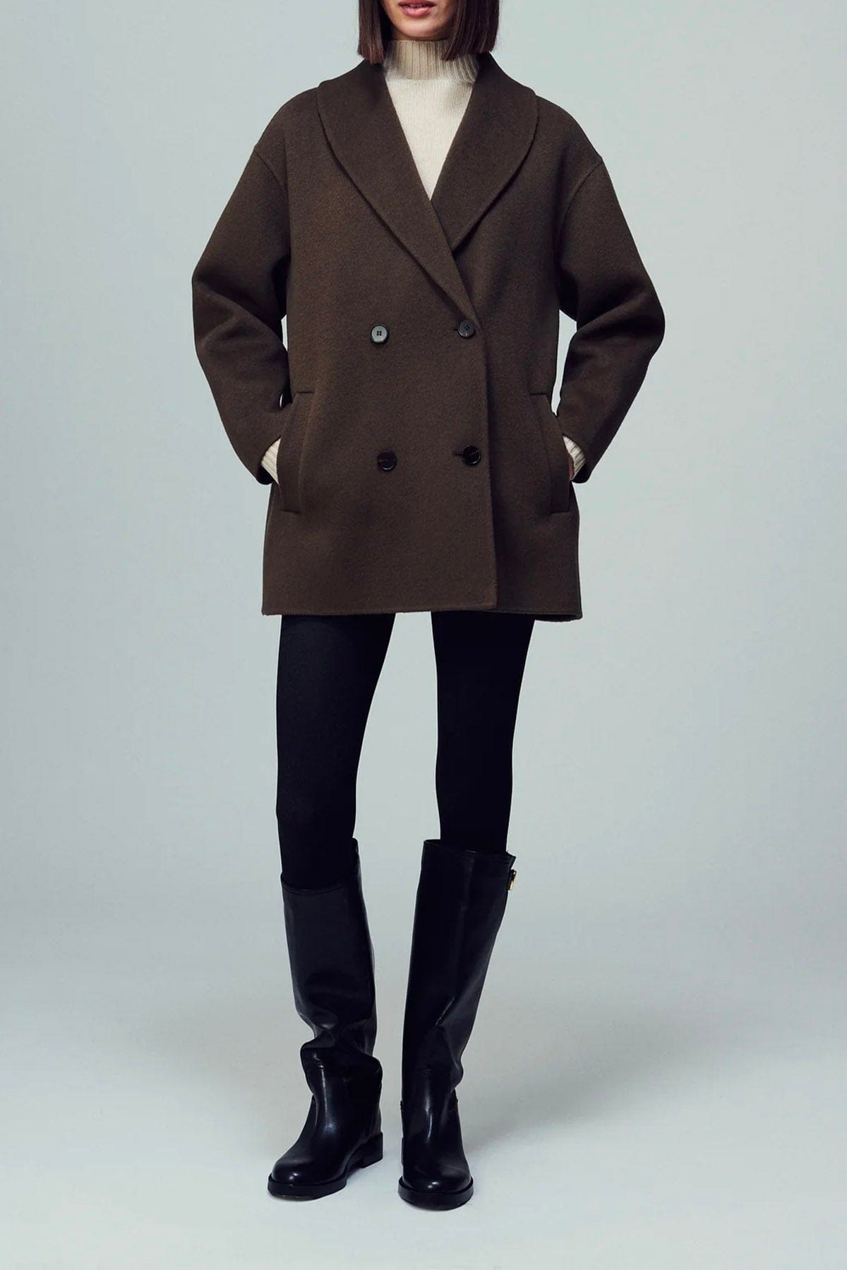 DYNAMIS STUDIO MANTELLO-MANTELLA  Cappotto marrone donna The Dynamis Studio Brooklyn