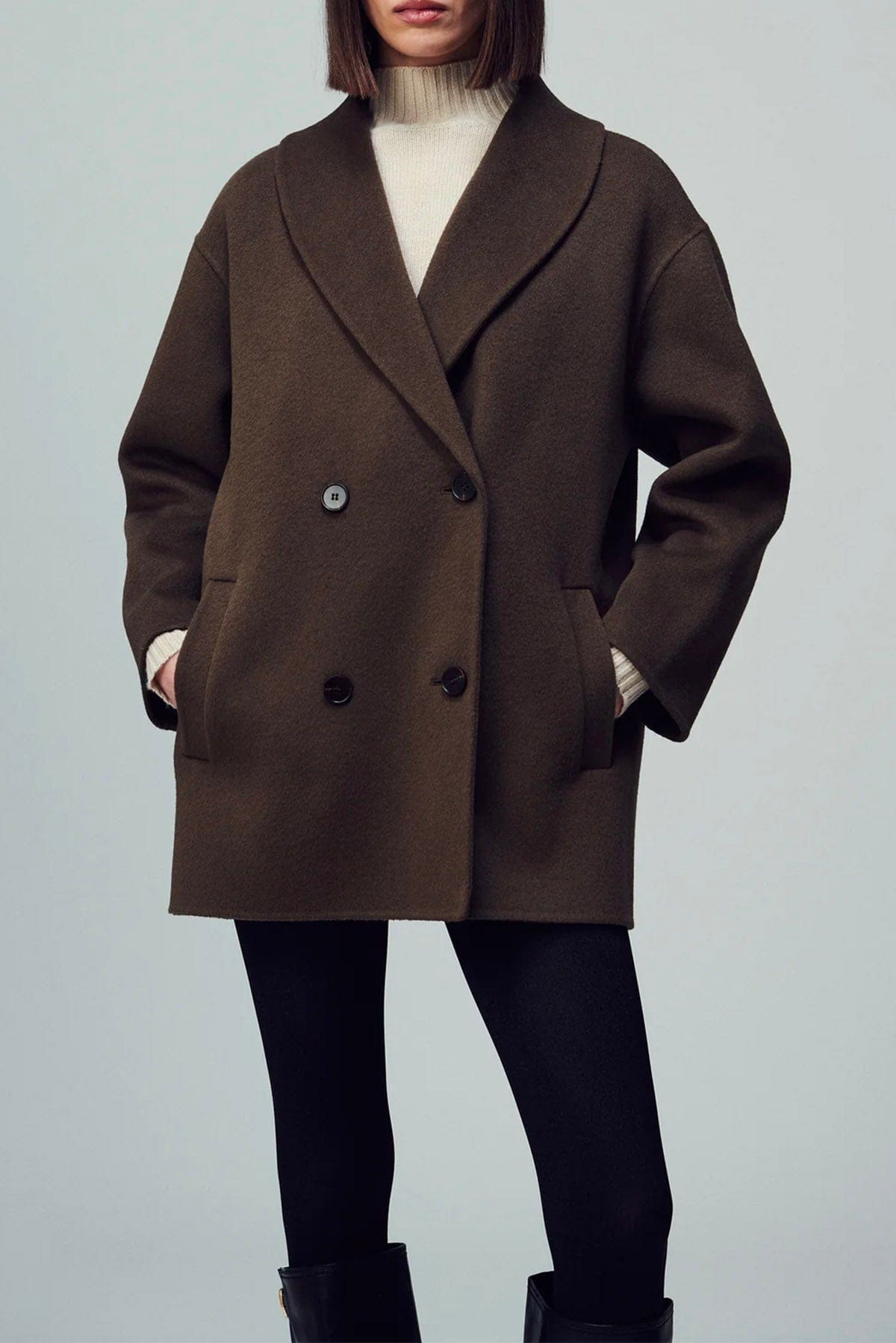 DYNAMIS STUDIO MANTELLO-MANTELLA  MARRONE / 36 Cappotto marrone donna The Dynamis Studio Brooklyn