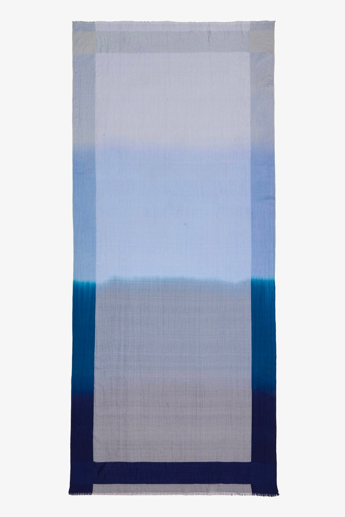 FALIERO SARTI FOULARD-SCIARPA-NASTRO  AZZURRO SFUMATO / UNICA Stola in seta sfumata azzurra Elegant Faliero Sarti