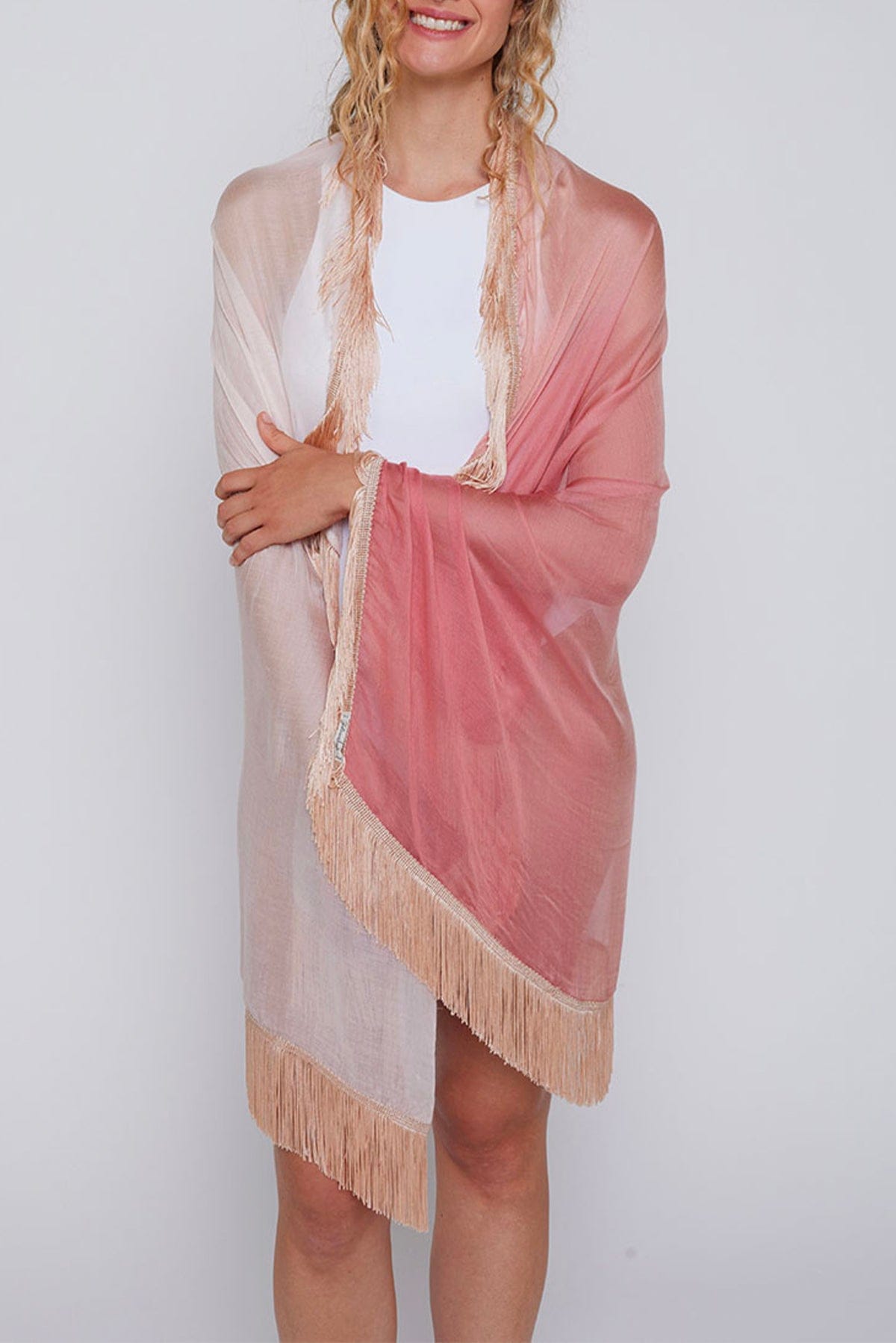 FALIERO SARTI FOULARD-SCIARPA-NASTRO  Foulard degrade donna Faliero Sarti Ginny Frangia