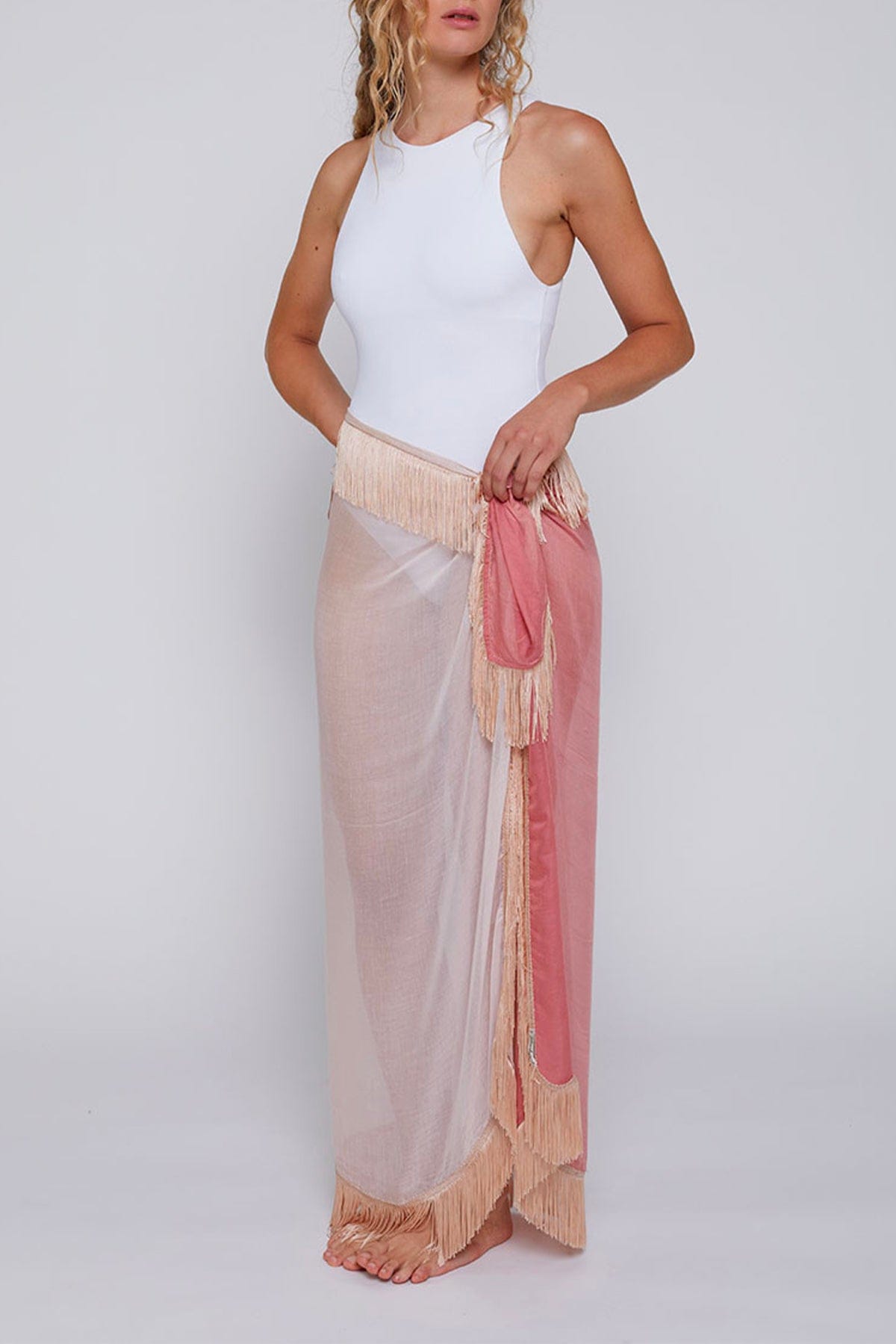 FALIERO SARTI FOULARD-SCIARPA-NASTRO  Foulard degrade donna Faliero Sarti Ginny Frangia