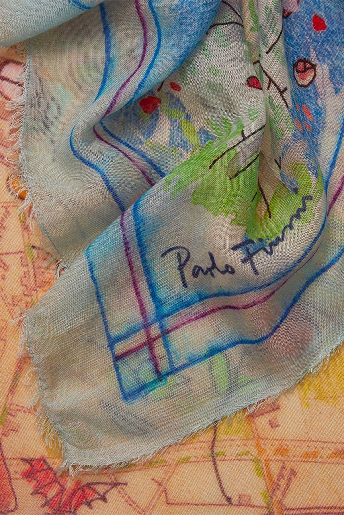 FALIERO SARTI FOULARD-SCIARPA-NASTRO  Foulard donna Faliero Sarti Florence Map
