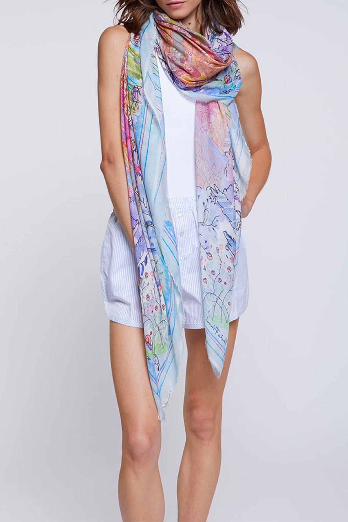 FALIERO SARTI FOULARD-SCIARPA-NASTRO  Foulard donna Faliero Sarti Florence Map