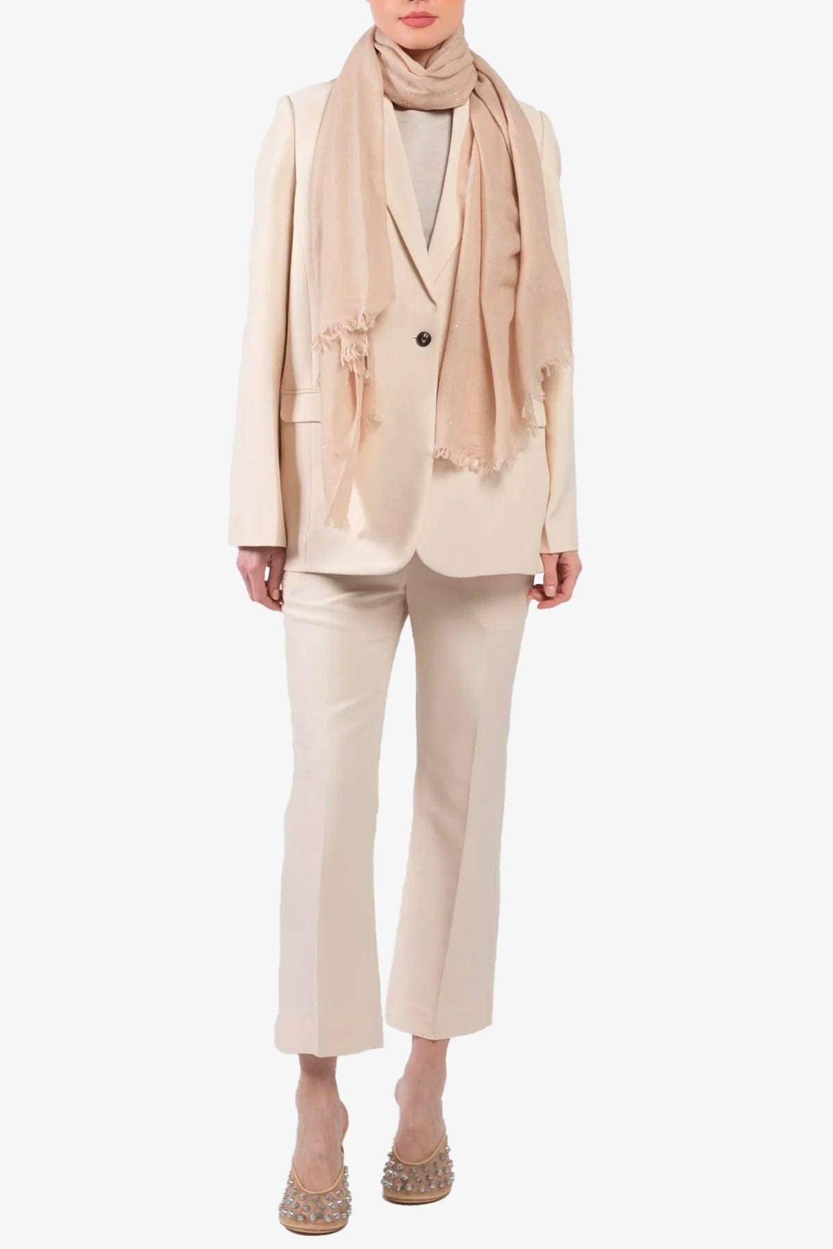 FALIERO SARTI FOULARD-SCIARPA-NASTRO  Foulard rosa cipria Faliero Sarti Clary